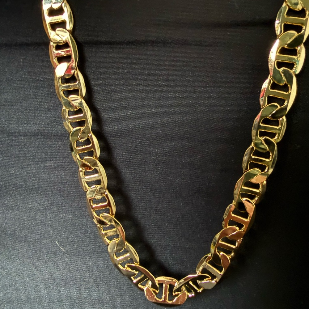 14K Gold-Filled Gucci Mariner Chain Necklace for Men - 24”